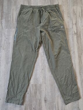Mack Weldon Men's Olive Green Drawstring Jogger Sweatpants X Large Performance